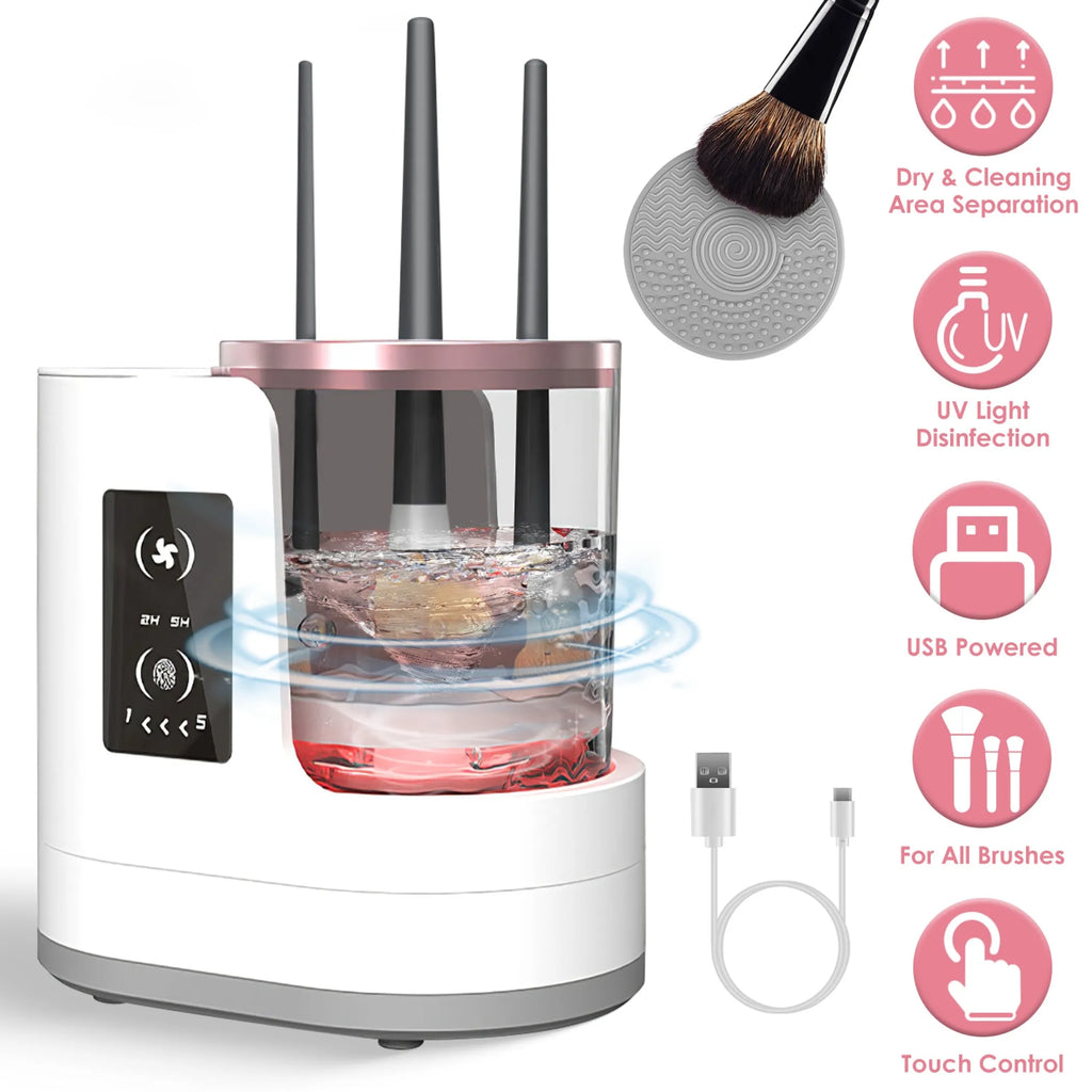 4 In 1 Electric Makeup Brush Cleaner